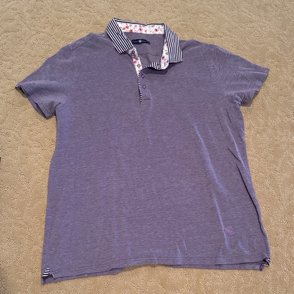 Stone Rose Purple polo shirt